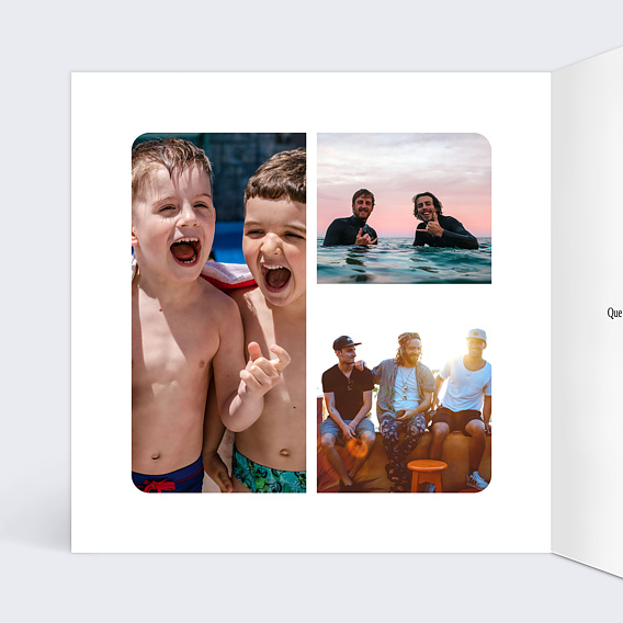 Carte anniversaire Tourbillon Intérieur Gauche