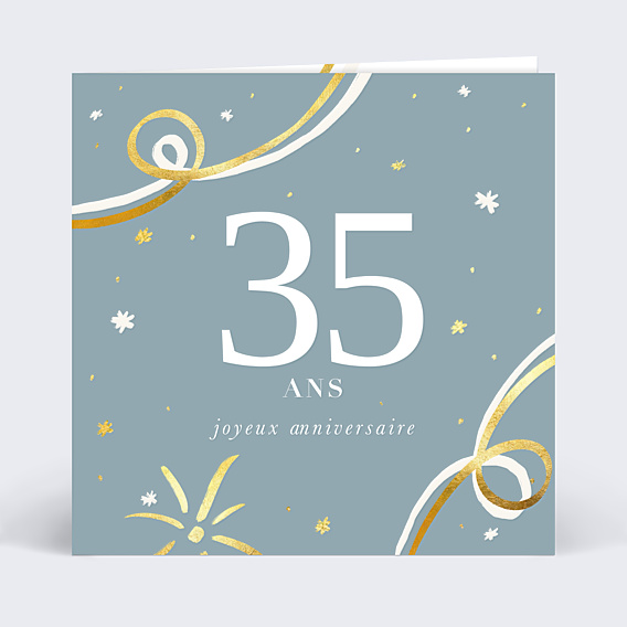 Carte anniversaire Cotillons