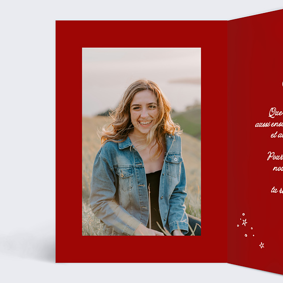 Carte anniversaire Gâteau dessiné Intérieur Gauche