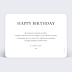 Carte anniversaire Élégance Intemporelle Verso