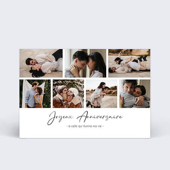 Anniversaire Adulte Multiphotos Simple