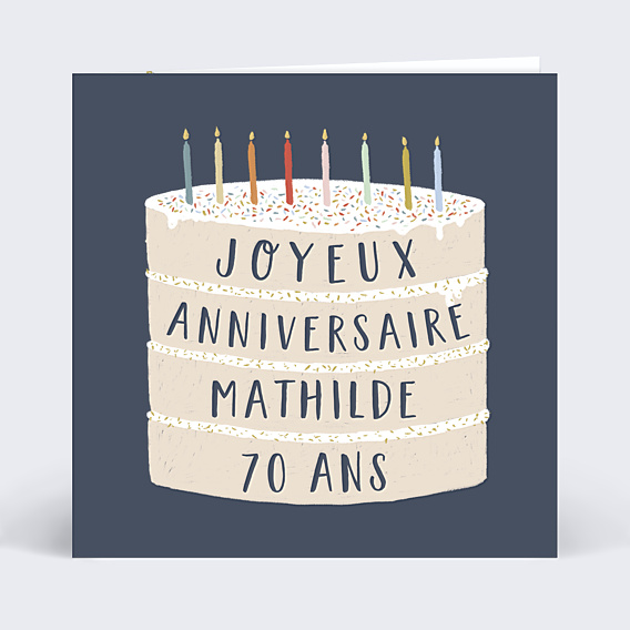 Carte anniversaire Giant Birthday Cake