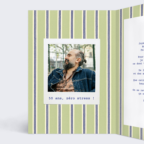 Anniversaire Adulte Vintage stripes