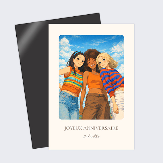 Anniversaire Adulte Amis en manga