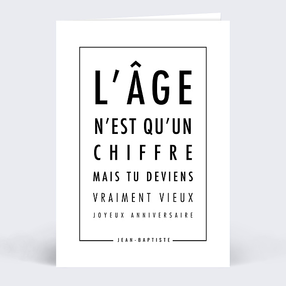Carte anniversaire Humour Opticien