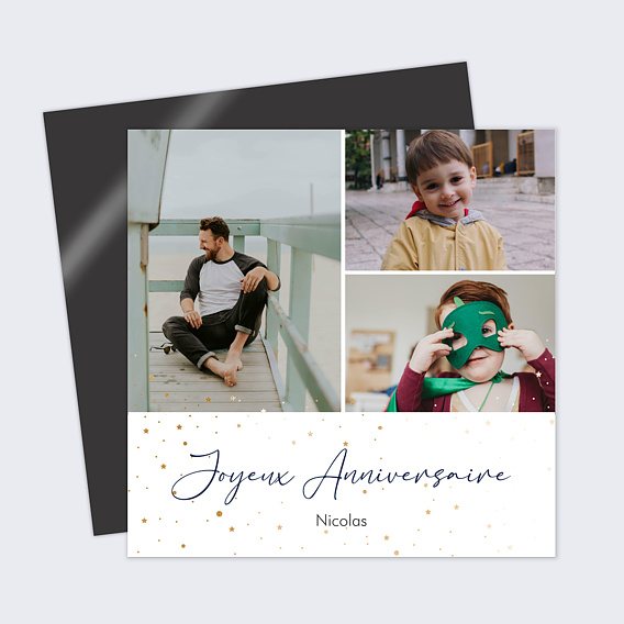 Carte anniversaire Pétillant
