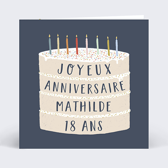 Carte anniversaire Giant Birthday Cake