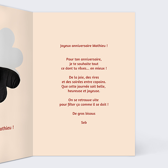 Anniversaire Adulte Portrait en hippie