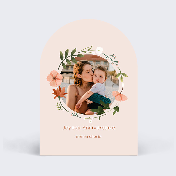 Anniversaire Adulte Couronne de Fleurs Champêtre