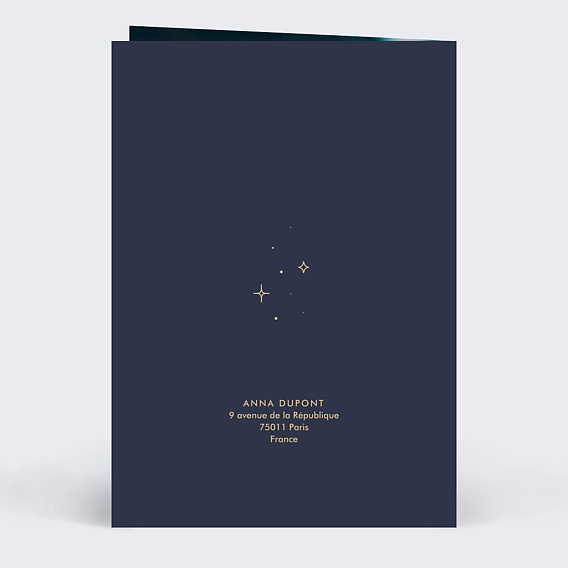Carte anniversaire Signe Astrologique Verso