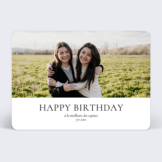 Carte anniversaire Élégance Intemporelle