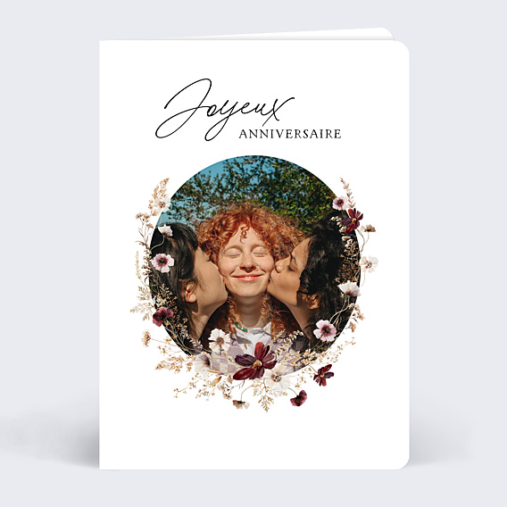 Anniversaire Adulte Couronne de Fleurs Sauvages