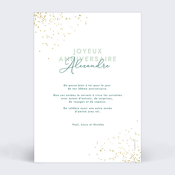 Anniversaire Adulte Anniversaire Typographique