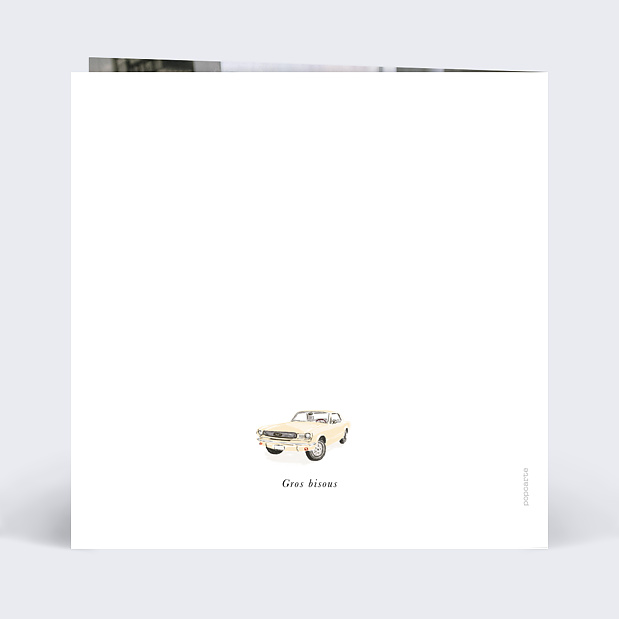 Anniversaire Adulte Voiture Vintage Verso