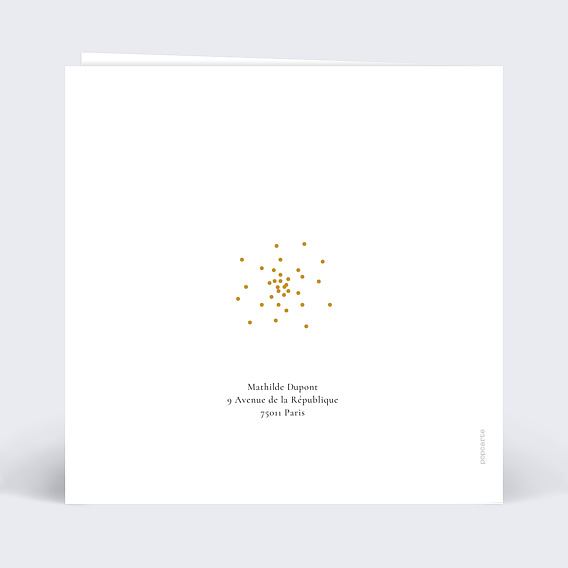 Carte anniversaire Guirlande Verso