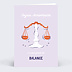 Carte anniversaire adulte Astro Balance