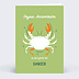 Carte anniversaire adulte Astro Cancer