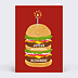 Carte anniversaire adulte Burger d'Anniversaire