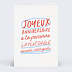 Carte anniversaire adulte Détail caché