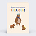 Carte anniversaire adulte Papa Ours