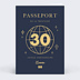 Carte anniversaire adulte Passeport
