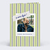 Carte anniversaire Vintage stripes