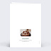 Carte anniversaire Typo Chic Verso