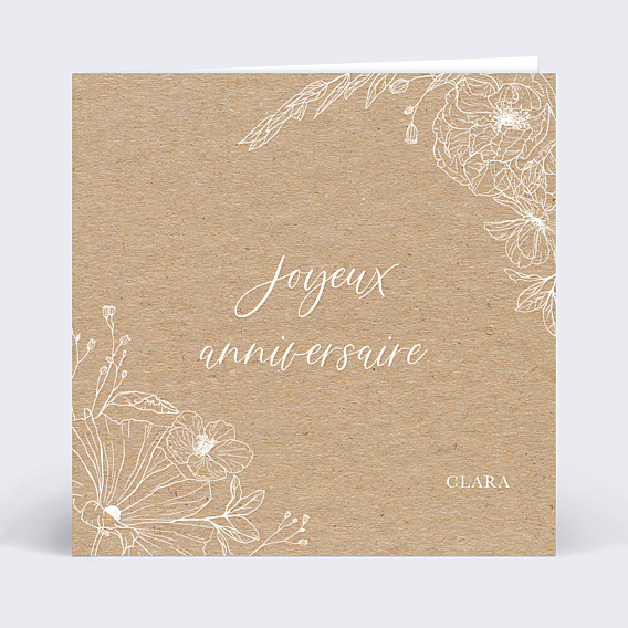 Anniversaire Adulte Gravure Kraft