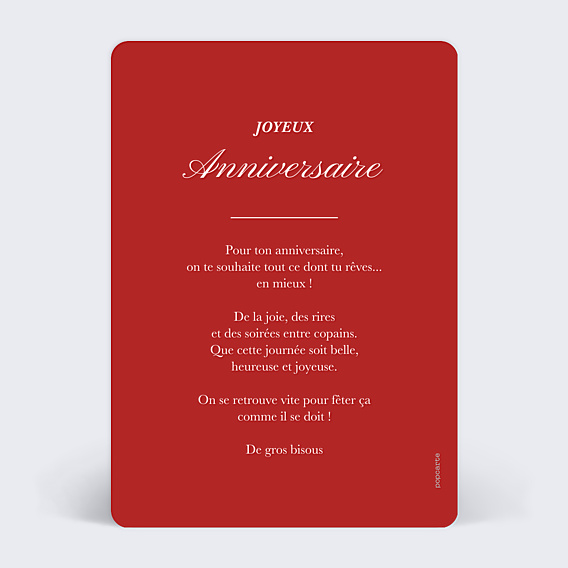 Anniversaire Adulte Lettrage héritage