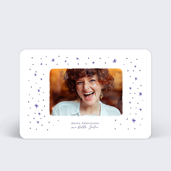 Anniversaire Adulte Étoiles Bleues