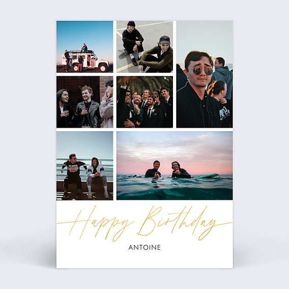 Carte anniversaire Harmonie
