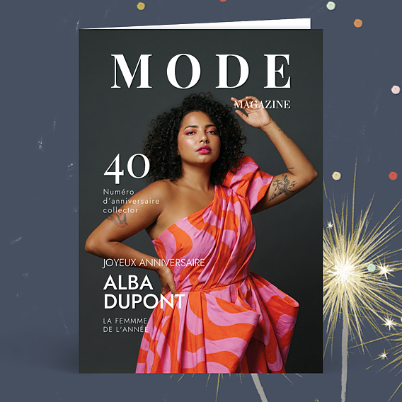 Anniversaire Adulte Portrait magazine
