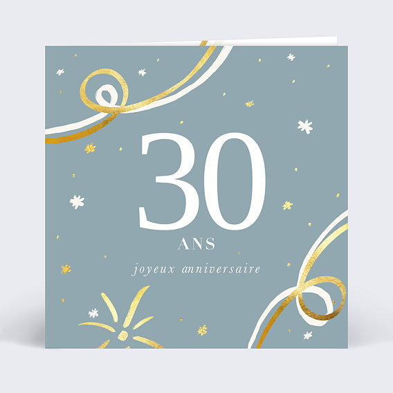 Carte anniversaire Cotillons
