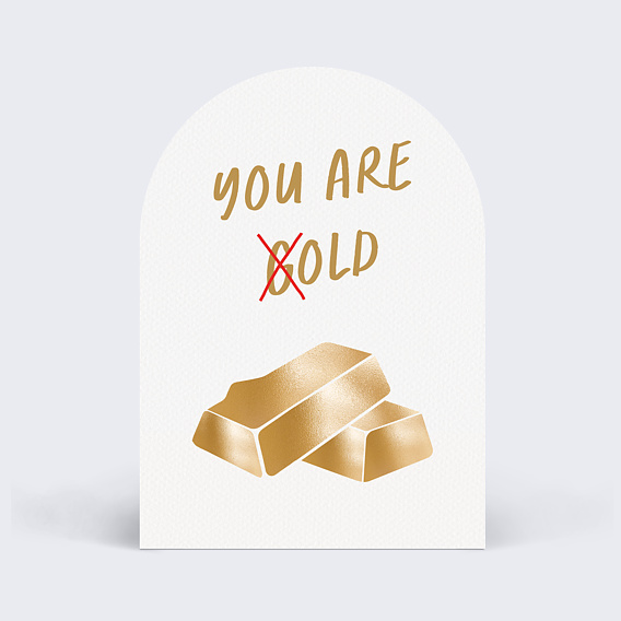 Carte anniversaire adulte Gold