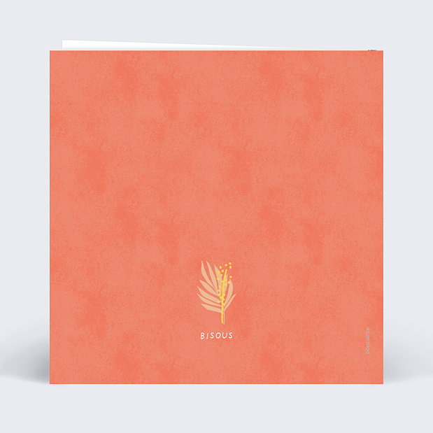 Anniversaire Adulte Courrier Fleuri Verso
