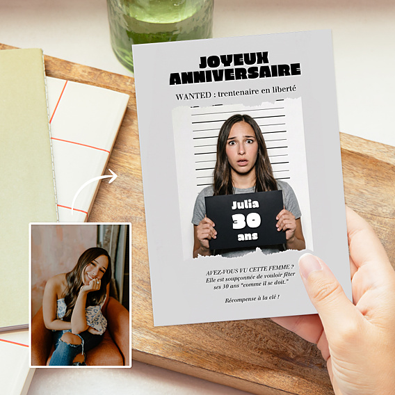 Anniversaire Adulte Mugshot