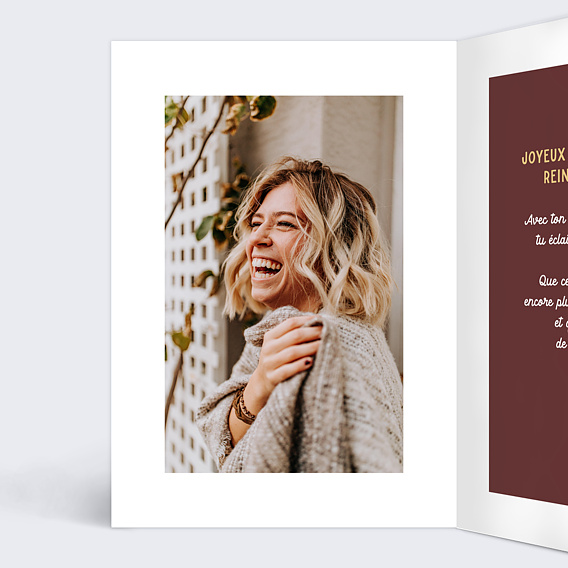 Carte anniversaire Astro Lion Intérieur Gauche