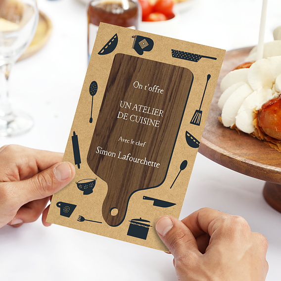 Carte anniversaire Bon Pour Cuisine  Après 4