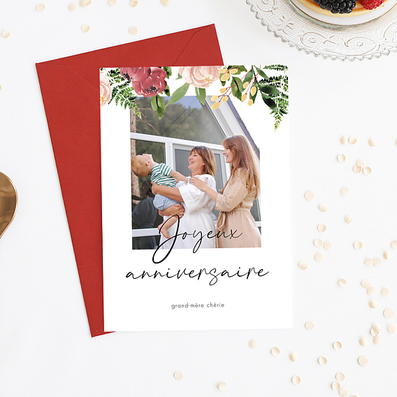 Carte anniversaire Fleurs Sauvages Après 4