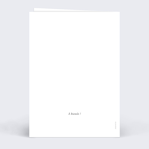 Carte anniversaire Double étiquette Verso