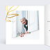 Carte anniversaire adulte Feuillage Ocre Intérieur Gauche