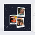 Carte anniversaire adulte Pêle Mêle Polaroid Intérieur Gauche