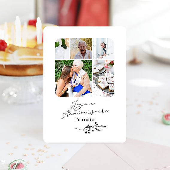 Carte anniversaire Good Luck  Après 4