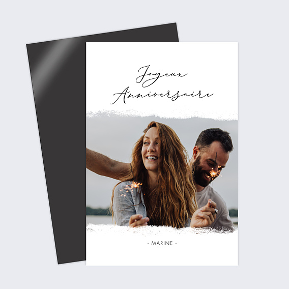 Carte anniversaire adulte Manuscrite