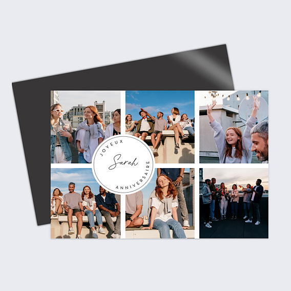 Carte anniversaire Pastille