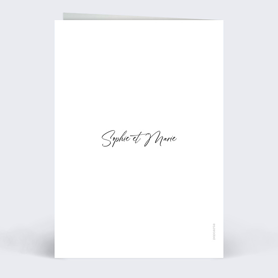 Carte anniversaire Amis en aquarelle Verso