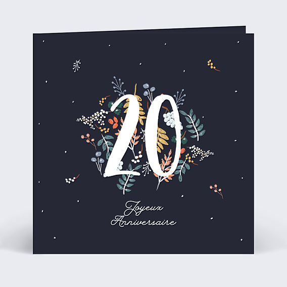 Carte anniversaire Folklore