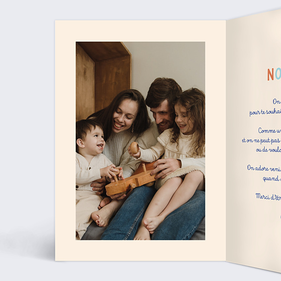 Carte anniversaire Papa Ours Intérieur Gauche