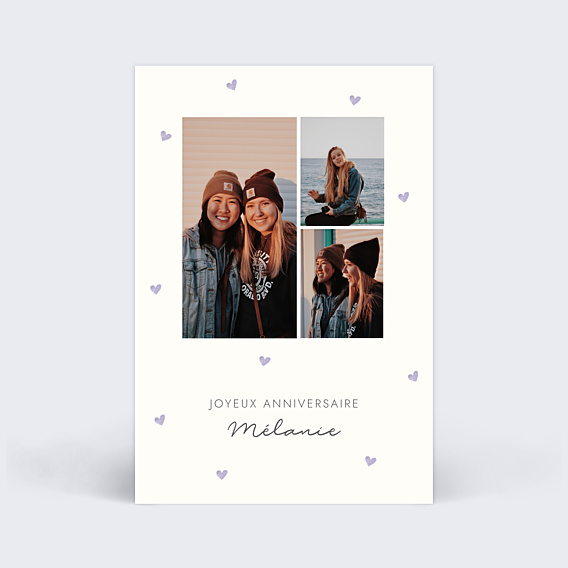 Anniversaire Adulte Motif Coeurs