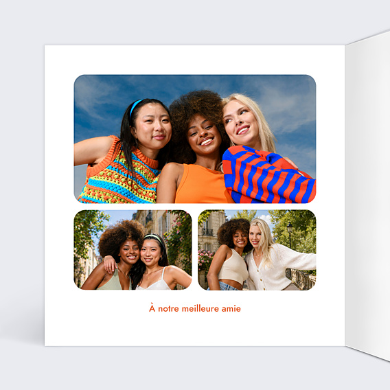 Carte anniversaire Visages minimalistes